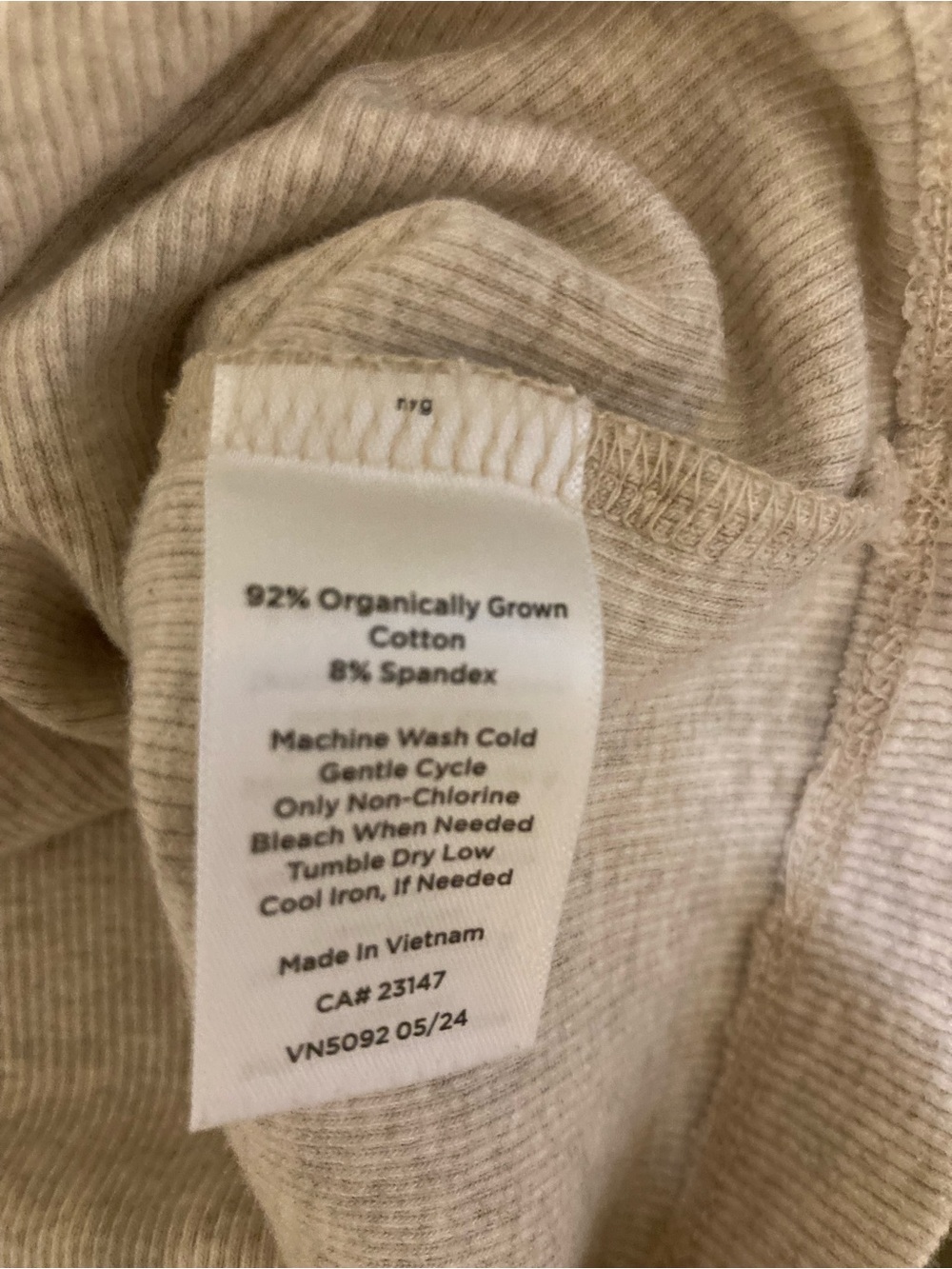 Organic Cotton Essential Racerback Tank - Picture 3 of 5